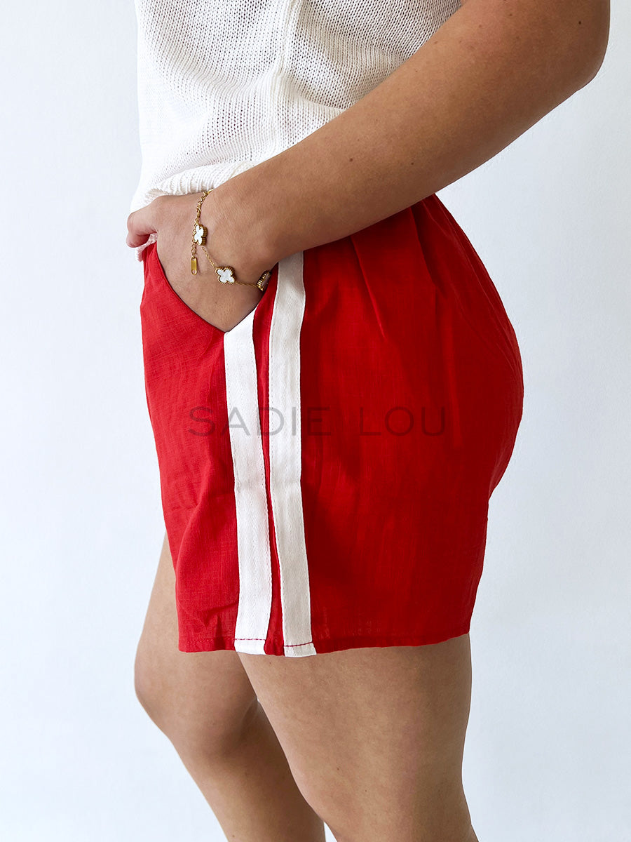 By Frankie / Racer Shorts - Red