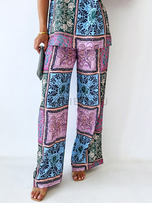 Zella The Label / Dante Pants - Paisley Tile