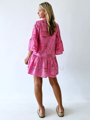 By Frankie / Aperol Spritz Dress  - Pink