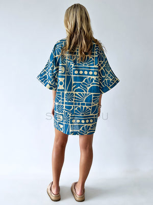 Winne Rae - Zaya Shirt Dress - Blue