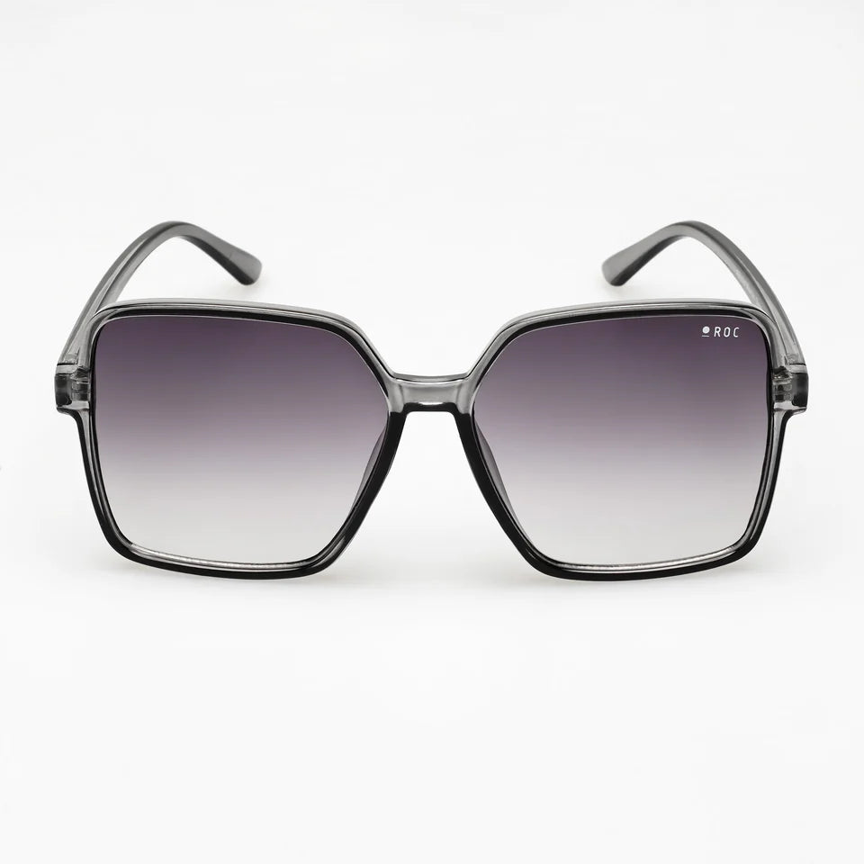 ROC // Being Yours Sunglasses - Crystal Grey, Gradient Smoke