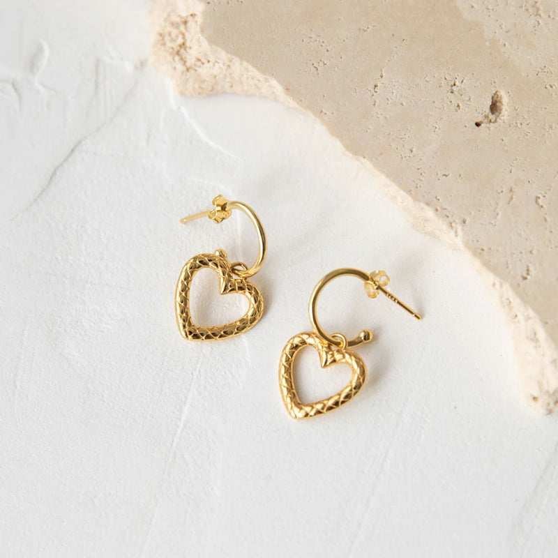 Sun Soul / Heart Of Gold Earrings