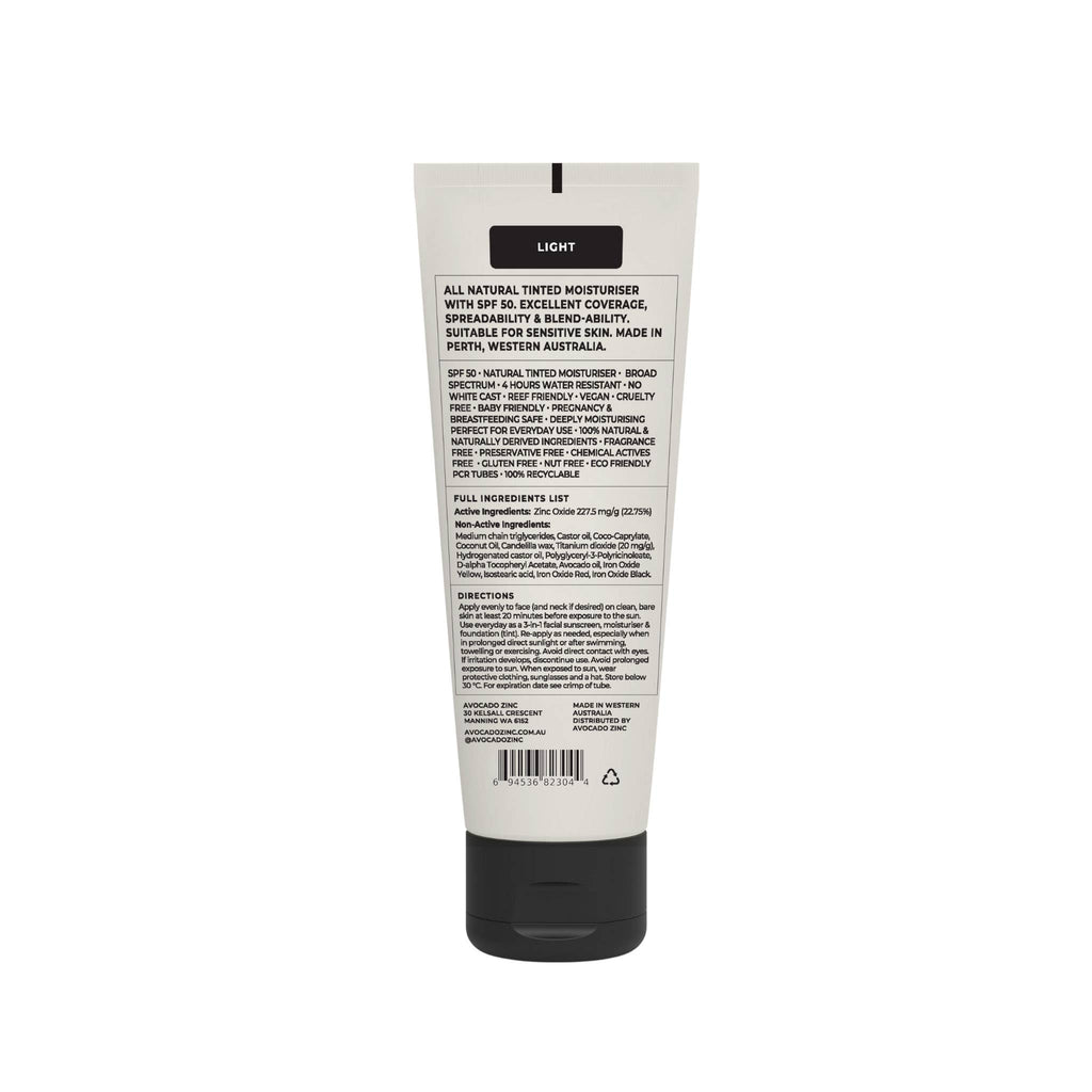 SPF 50 Natural Tinted Moisturiser - Light