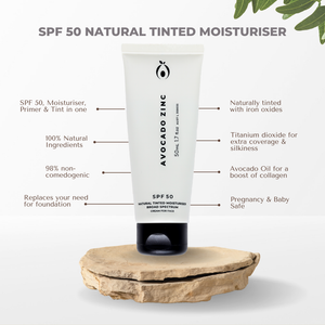 SPF 50 Natural Tinted Moisturiser - Light-Medium