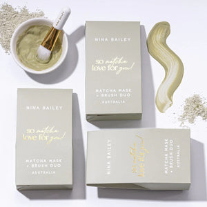 Nina Bailey - Matcha Clay Mask & Brush Duo