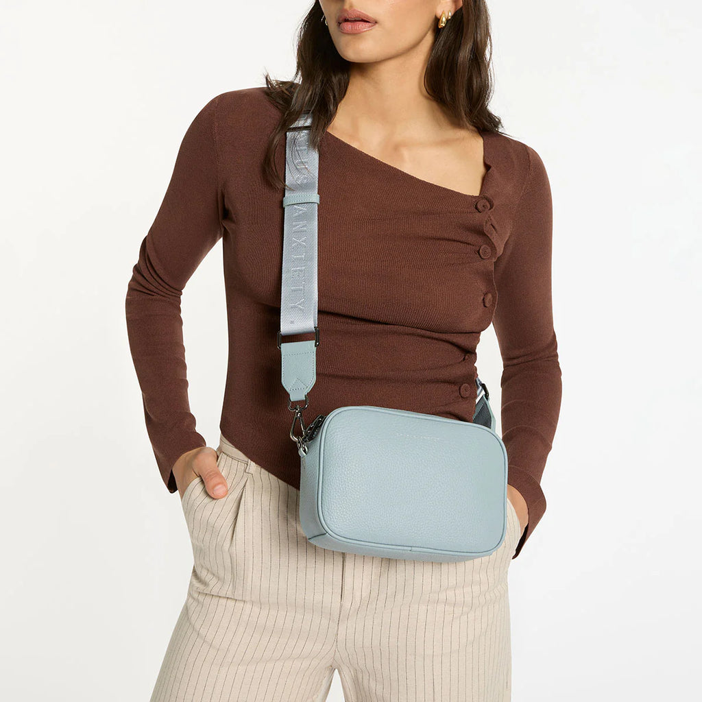 Status Anxiety / Plunder Bag With Webbed Strap - Powder Blue