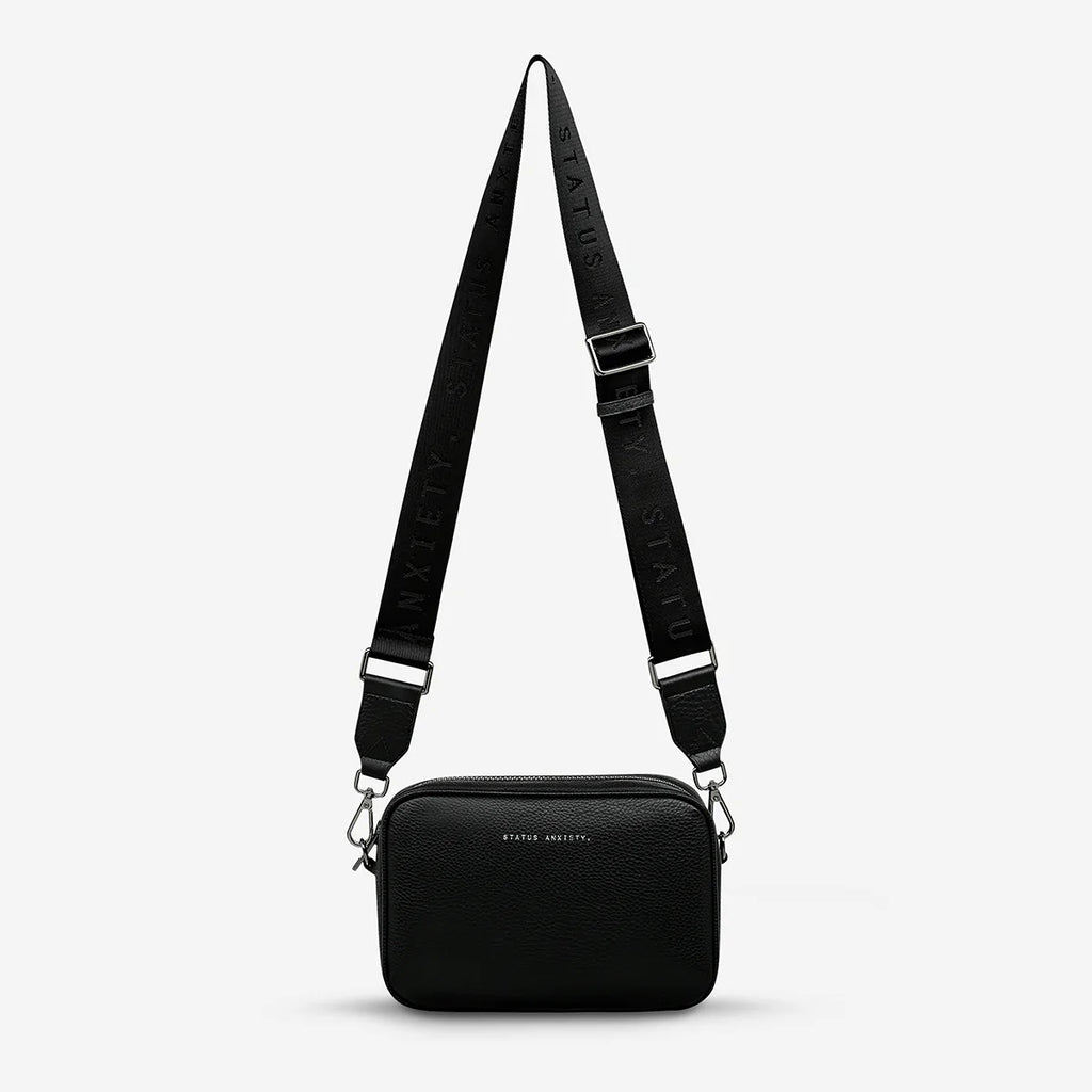 Status Anxiety // Plunder Bag With Webbed Strap - Black